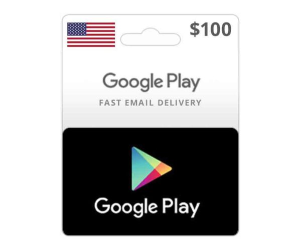 Google Play Gift Card 100 $ USA