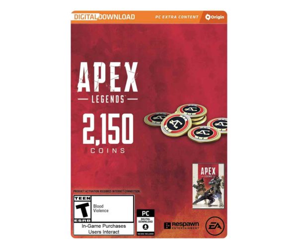 Apex Legends - 2150 Apex Coins Digital Code PCأبيكس ليجندز - 2150 ابيكس كوين كود شحن خاص بالكمبيوتر