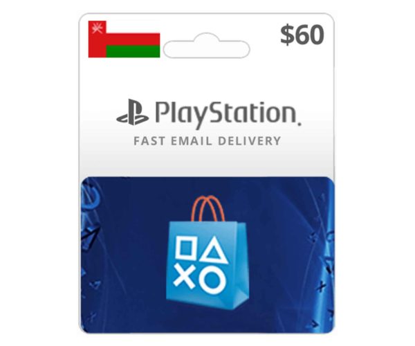 Oman 60$ PlayStation Store Gift Card - Digital Codeبلايستيشن ستور جيفت كارد 60 دولار حساب عماني - ديجيتال كود