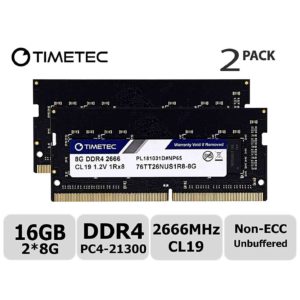 Timetec Hynix IC 16GB KIT (2x8GB) DDR4 2666MHz Notebook Computer Memory RAM