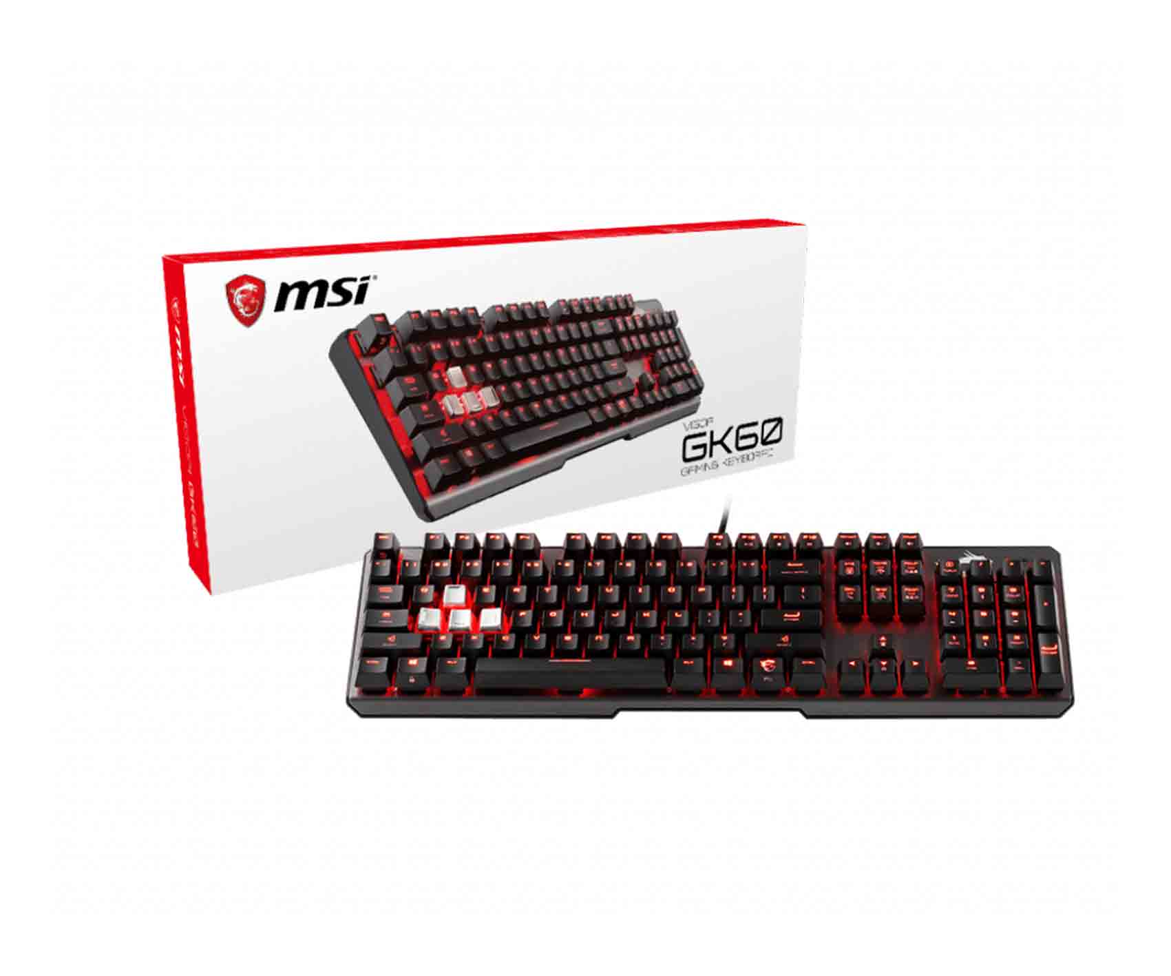 MSI Vigor GK60 Gaming Keyboard كيبورد جيمنج ام اس اي جي كي 60