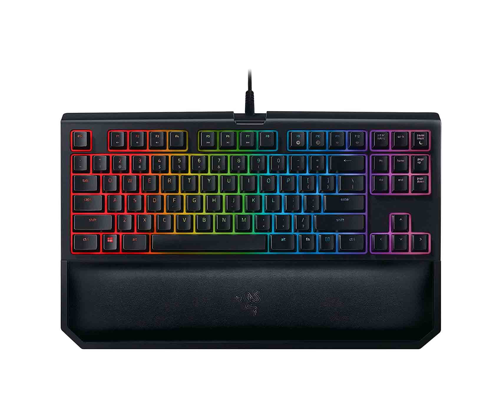 Razer BlackWidow TE Chroma v2 TKL Tenkeyless Mechanical Gaming Keyboard كيبورد جيمنج ميكانيكال رازر بلاكويدو كروما في 2
